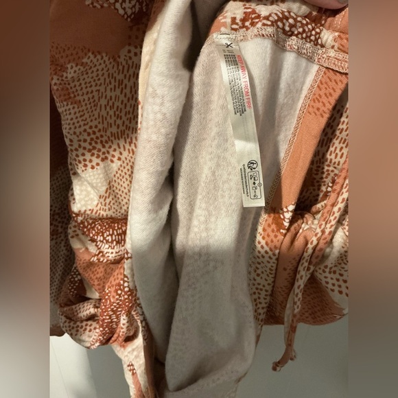 Anthropologie Daily Practice Cowl Neck Tunic Dress Tan Abstract Print NWT - Picture 4 of 7